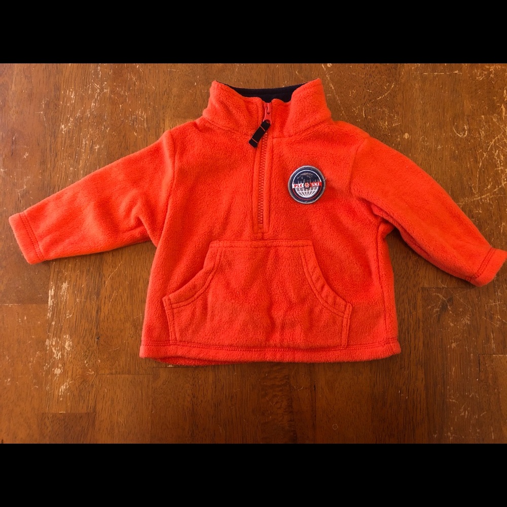 PLC Little Boy Orange Fleece Jacket